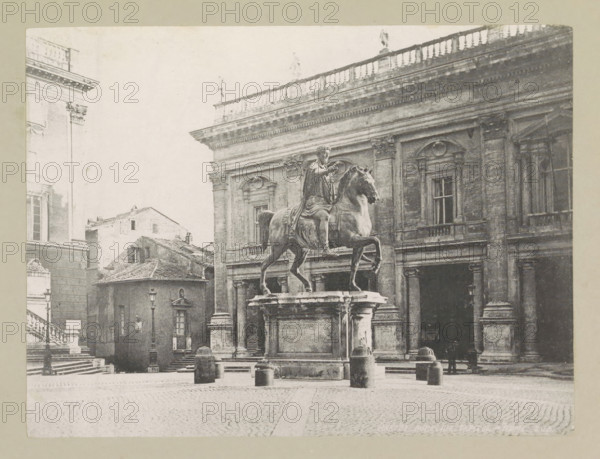 Marcus Aurelius, Capitol - Rome, page, photomechanical print, photographer: Samuel J. Beckett,