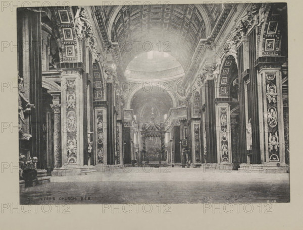 St. Peter's church, page, photomechanical print, photographer: Samuel J. Beckett, St. Peter's