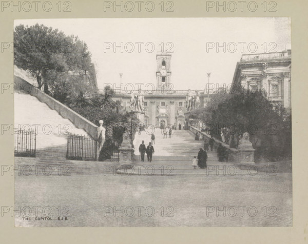 The capitol, page, photomechanical print, photographer: Samuel J. Beckett, Rome, c. 1890 - c. 1900,