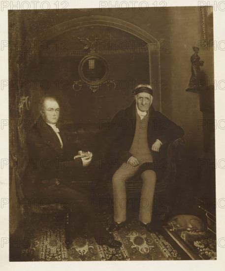 Mr. Dobie and mr. Wilson, photograph, reproduction, page, after painting by anonymous, c. 1886 - in