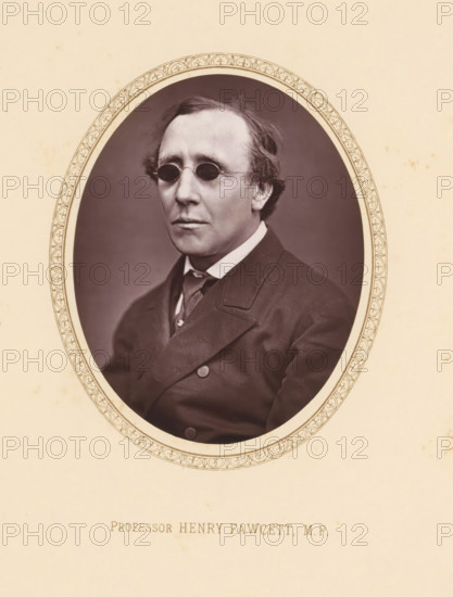 Professor Henry Fawcett, MP, page, photomechanical print, c. 1875 - c. 1880, photographer,