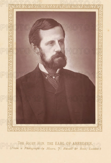 The right hon. the Earl of Aberdeen, page, photomechanical print, photographer: Russell & Sons,