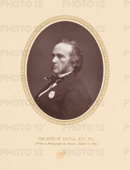 The Duke of Argyll, KT, PC, page, photomechanical print, photographer: Elliott & Fry, London, c.
