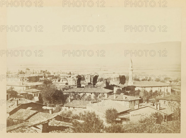 View of Alasehir, photograph, page, photographer: Alexander Svoboda, Alasehir, c. 1859 - in or