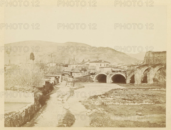 View of Pergamon, photograph, page, photographer: Alexander Svoboda, Pergamon, c. 1859 - in or