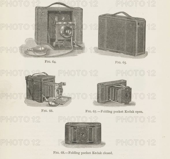 Two seated men in front of a building, page, photomechanical print, number: 'Fig. 69.', c. 1889 -
