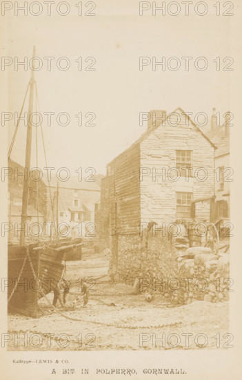 Ship on the street in Polperro, A bit in Polerro, Cornwall, photograph, page, photographer: Lewis &