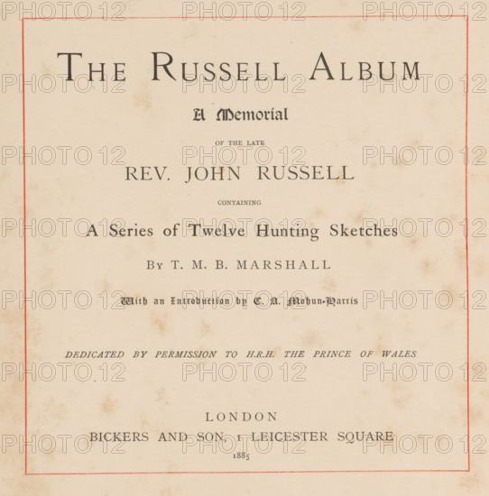 The Russell album a memorial of the late Rev. John Russell containing a series of twelve hunting