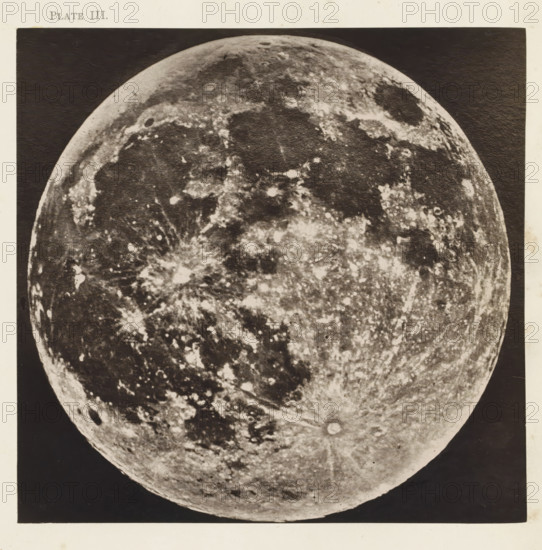 Full Moon, page, photomechanical print, number: 'Plate III.', photographer: Warren de la Rue,