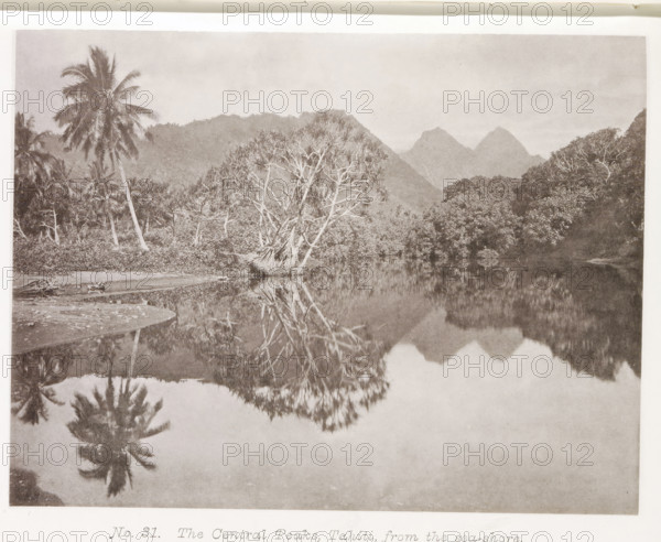 View of the mountains on Tahiti, The Central Peaks, Tahiti, from the sea-shore, page,