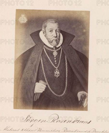 Photo reproduction of a painting depicting a portrait of Jørgen Ottesen Rosenkrantz, Jørgen