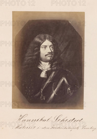 Hannibal Sehested, Photographic reproduction of a painting, depicting a portrait of Hannibal