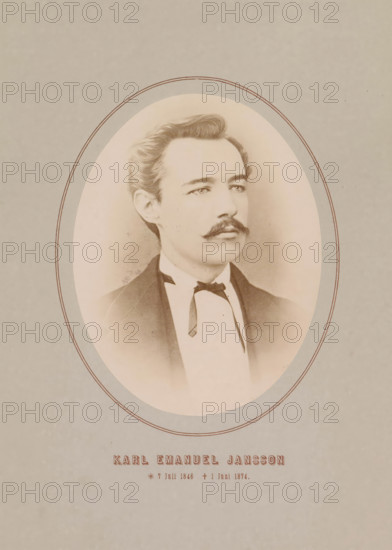 Karl Emanuel Jansson, Photo reproduction of a portrait of Karl Emanuel Jansson, photograph,