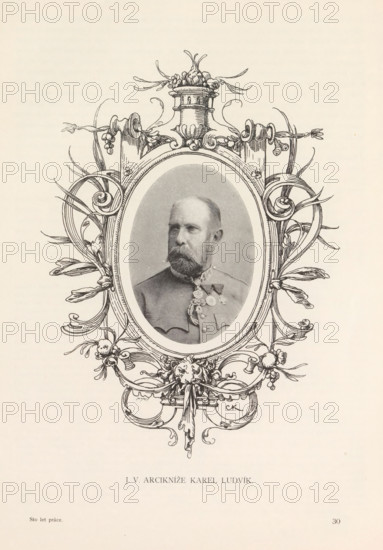 Portrait of Archduke Charles Louis of Austria, JV Arciknize Karel Ludvik, page, photomechanical