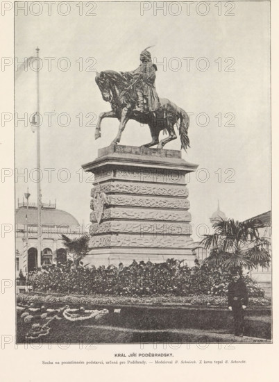 Equestrian statue of King George of Podiebrad in Prague, Král Jiri Podebradsky, page,