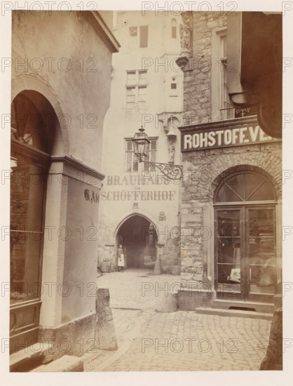 Exterior of Peter Schöffer's printing house in Mainz, photograph, page, number: '19', photographer: