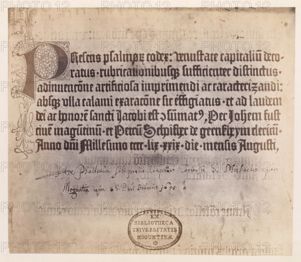 Photo reproduction of a page of a psalter, photograph, reproduction, page, number: '26',