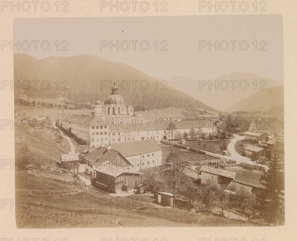 The village of Ettal, photograph, page, inscription: 'G. Stuffler K. Hofkunsthandlung Munich',