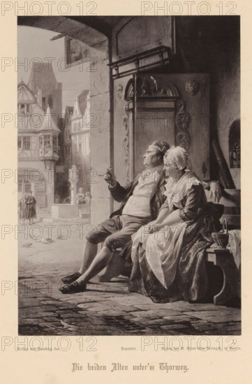 Dieboth Alten unter'm Thorweg, Photoreproduction of a painting depicting Hermann's parents on a