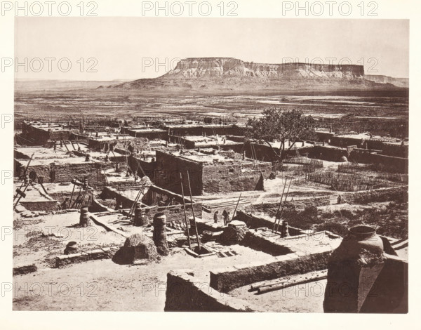 Pueblo of Zuni, page, photomechanical print, number: 'Fig. 23.', photographer: John Karl Hillers,