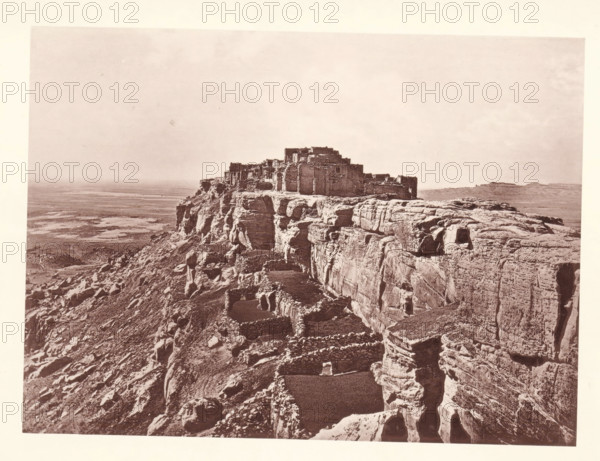 Pueblo of Wolpi, page, photomechanical print, number: 'Fig. 25.', photographer: John Karl Hillers,