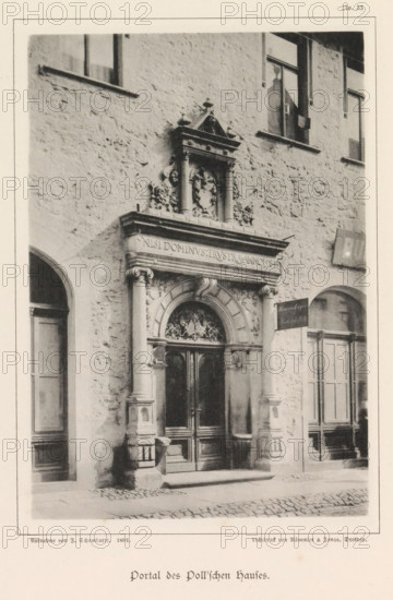 Entrance portal of a building in Braunschweig, Portal des Poll'schen Hauses, Braunschweig's