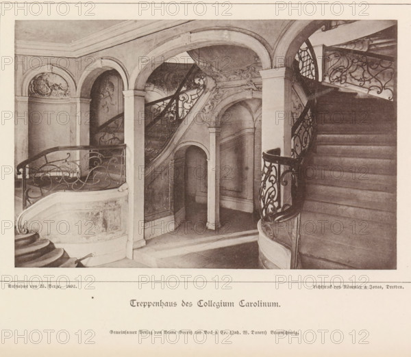 Treppenhaus des Collegium Carolinum, Stairwell of the Collegium Carolinum in Braunschweig,