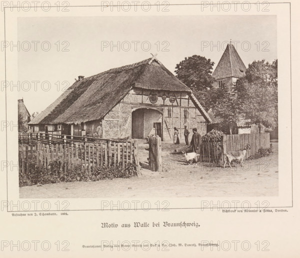 Motiv from Walle bei Braunschweig, Exterior of a farm in Walle, Braunschweig's Baudenkmäler, page,