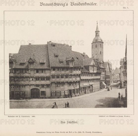 View of the Südklint in Braunschweig, Am Südklint, Braunschweig's Baudenkmäler, page,
