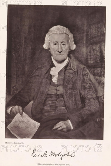 EA Holyoke, Photo reproduction of a portrait of Edward Augustus Holyoke by James Frothingham,