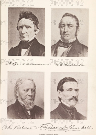 R Brookhouse SC Phillips John Bertram Edward D. Kimball, Photo reproductions of a portrait of