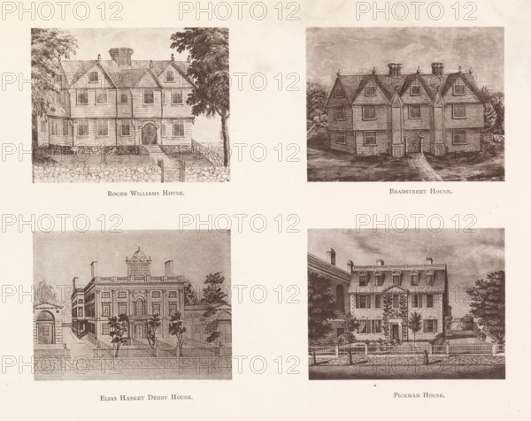 Roger Williams House. Brad Street House. Elias Hasket Derby House. Pickman House., Photo