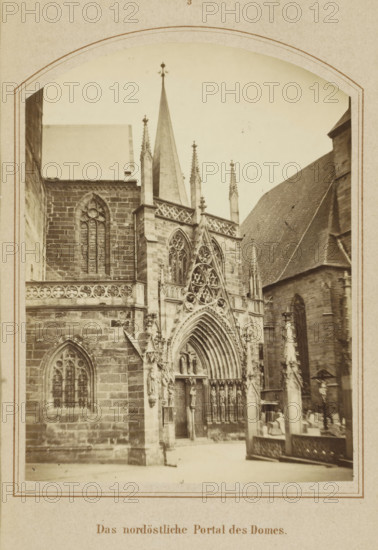 The northeastern portal of the cathedral, Northeastern entrance portal of the Cathedral of Erfurt,