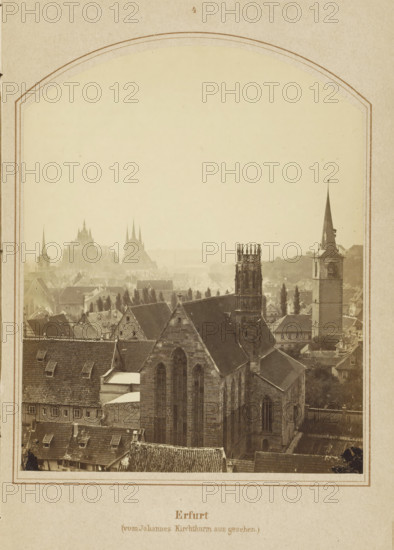 View of Erfurt, seen from the Johannesturm, Erfurt (vom Johannes Kirchthurm aus gesehen),
