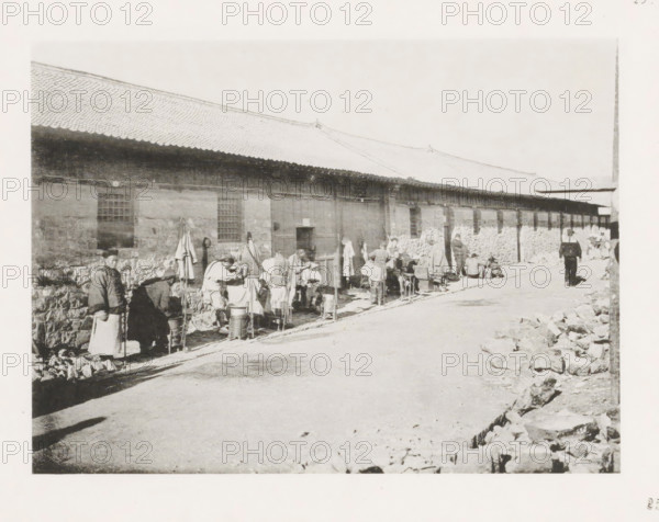 Street barbers in Port Arthur, page, photomechanical print, number: '25', photographer: AN Ljupova,