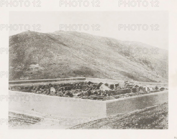 Burned Chinese camp near Port Arthur, page, photomechanical print, number: '28', photographer: AN