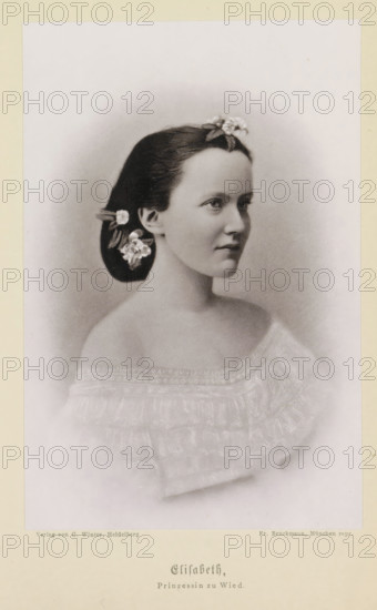 Elisabeth, Prinzessin zu Wied, Photo reproduction of a portrait of Elisabeth zu Wied as a princess,