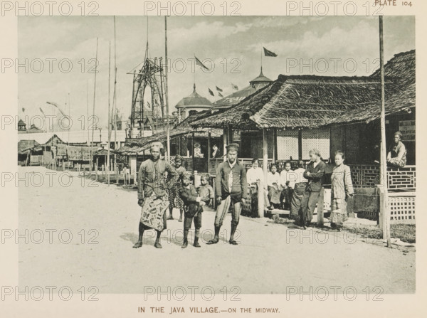 Houses and people from Java at the World's Columbian Exposition in Chicago in 1893, In the Java