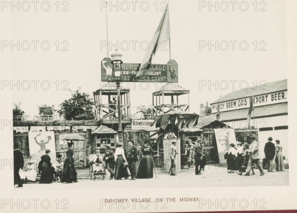 Replica of a Dahomey village at the World's Columbian Exposition in Chicago in 1893, Dahomey