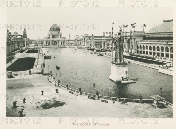 The Court of Honor, View of the central plaza of the World's Columbian Exposition in Chicago in