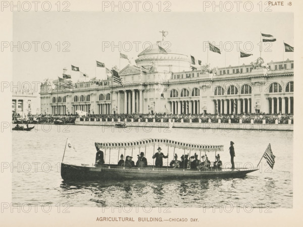 View of the agricultural building, designed by Charles McKim at the World's Columbian Exposition in