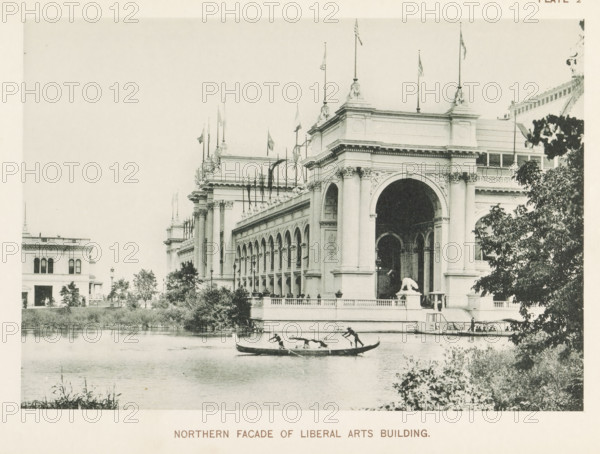 View of the Liberal Arts Building during the World's Columbian Exposition in Chicago in 1893,