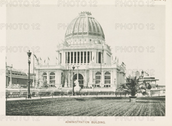 Administration Building, View of the administration building, designed by Richard Morris Hunt at