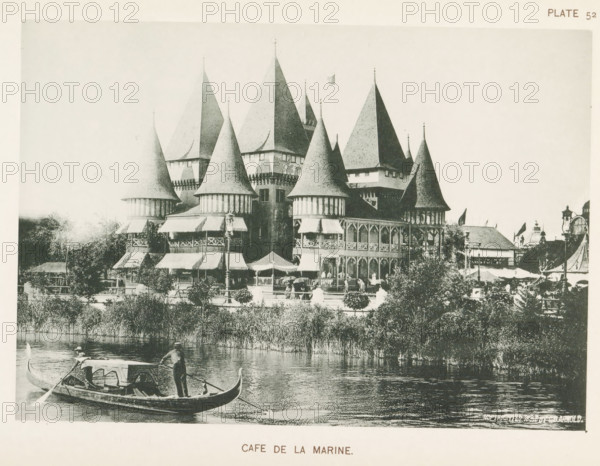 Cafe de la Marine, View of the Café de la Marine at the World's Columbian Exposition in Chicago in