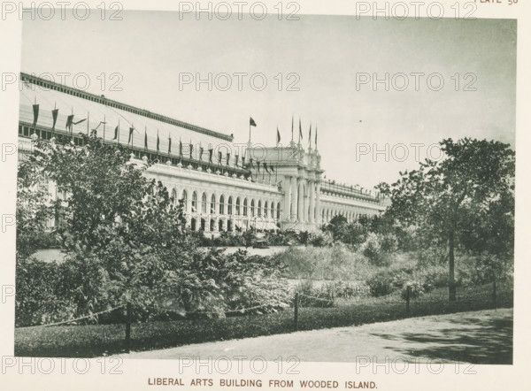 View of the Engineering and Liberal Arts Building during the World's Columbian Exposition in