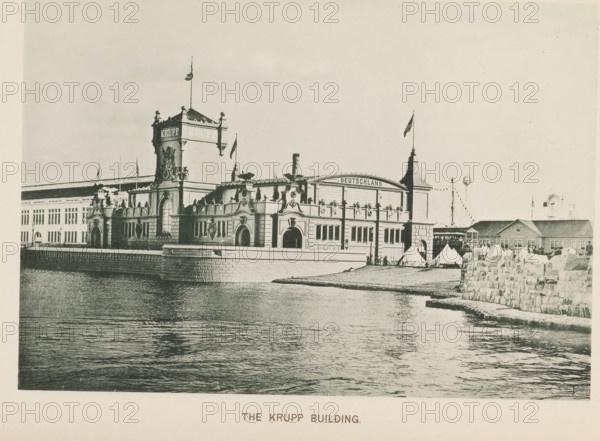 The Krupp Building, Pavilion of the Krupp company with weapons at the World's Columbian Exposition