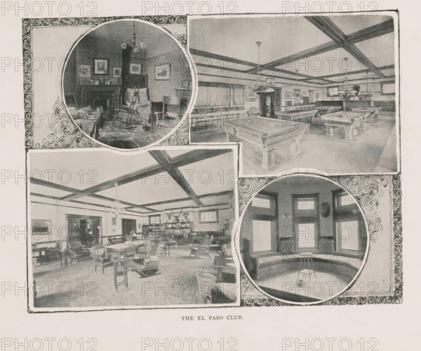 The El Paso Club, Photomontage of the interior of the El Paso Club in Colorado Springs, page,