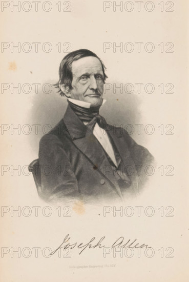 Joseph Allen, Portrait of Joseph Allen, page, photomechanical print, cliché maker: Heliographic