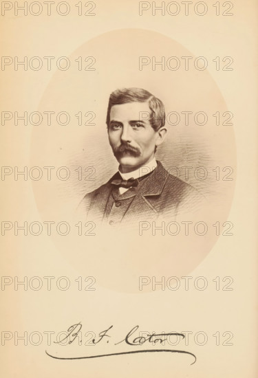 BF Cator, Photo reproduction of a drawing of a portrait by Benjamin F. Cator, photograph,