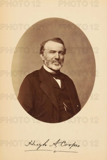 Portrait of Hugh A. Cooper, Hugh A. Cooper, photograph, page, photographer: Bendann Bros., c. 1866